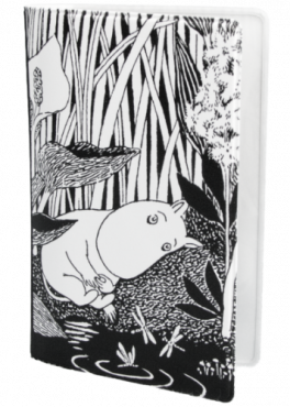 Moomin bl/wh water lilly