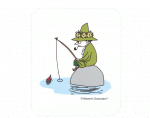 Isskrapa Snusmumriken fiskar (mumin)