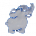 Reflector Elephant Blue