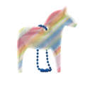 Reflector Dalahorse rainbow