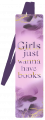 Bokmrke med band Girls just want books