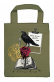 Tygkasse Pocket Dark Rose