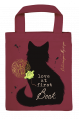 Tygkasse Pocket Mystique Cat