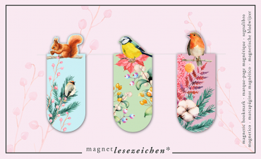 Magnetbokm�rke Romantic Birds