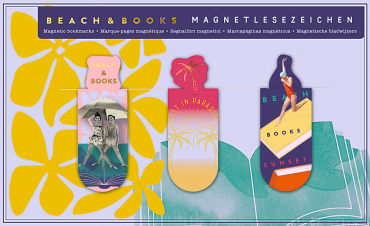 Magnetbokm�rke Beach & Books
