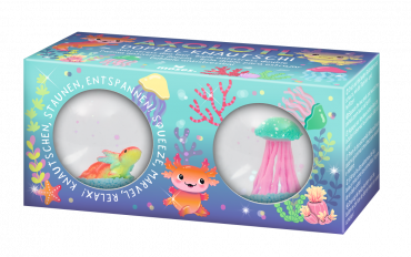 Anti-stressboll Axolotl dubbelboll