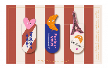 Magnetbokm�rke Paris Mon amour
