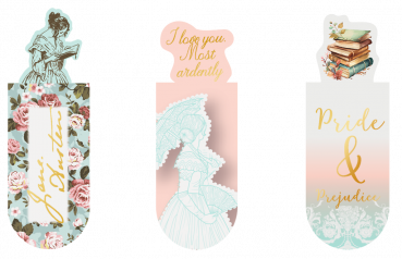 Magnetbokmrke Jane Austen, vintage