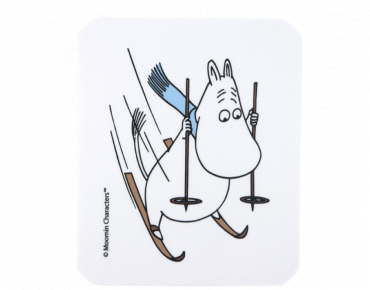 Isskrapa Mumin �ker skidor