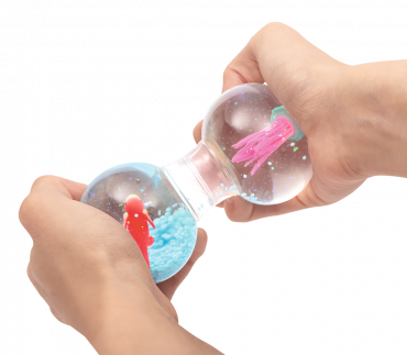 Anti-stressboll Axolotl dubbelboll