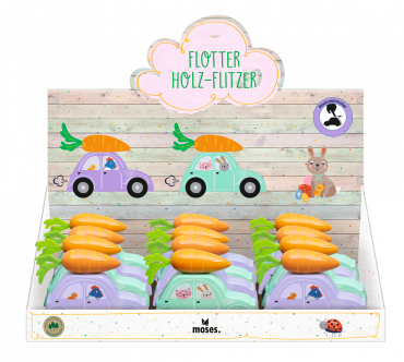 Bil i tr� med morot