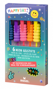 Pennor i 5-pack, Neon