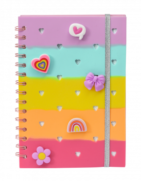 Anteckningsbok med charms