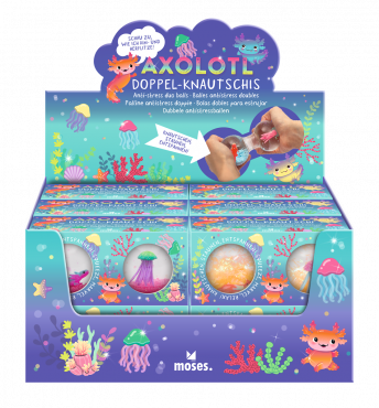Anti-stressboll Axolotl dubbelboll
