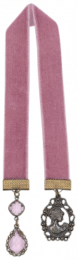 Bokmrke sammetsband, Jane Austen vintage