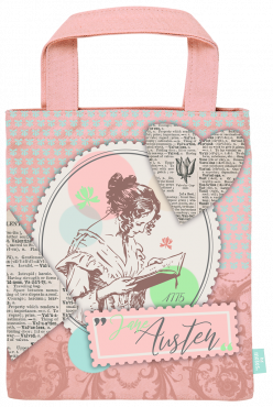 Tygkasse Pocket Jane Austen vintage