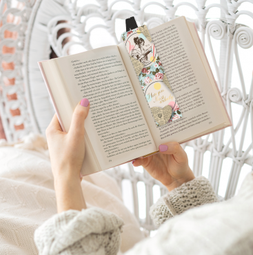Bokm�rke med band Jane Austen Vintage