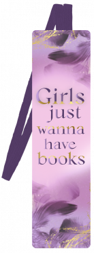 Bokmrke med band Girls just want books