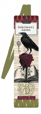 Bokm�rke med band Dark Rose
