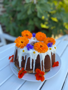 Bloml�da med �tbara blommor