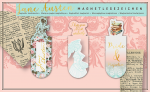 Magnetbokmrke Jane Austen, vintage