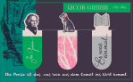 Magnetic bookmark Jacob Grimm