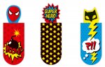 Magnetic Bookmark Superheroes