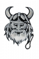 Reflex Vikingahuvud svart
